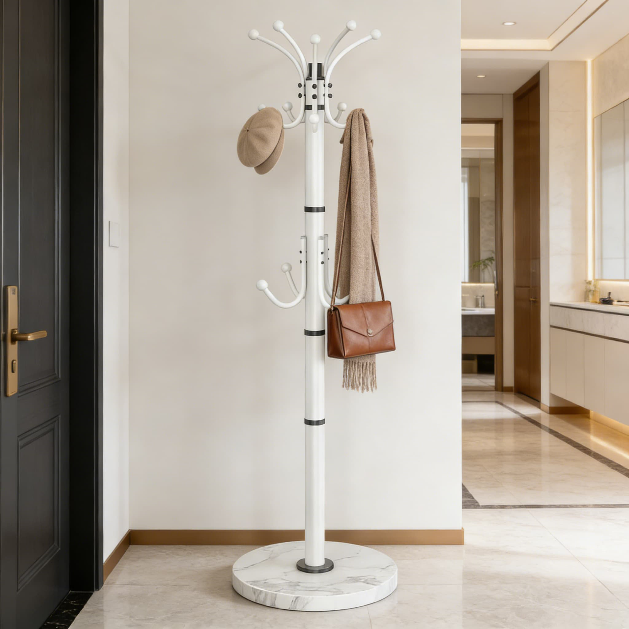 Latitude Run® Modern Freestanding Coat Rack With 360-Degree Rotary